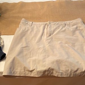 Eddie Bauer Khaki skirt.  Excellent condition! Worn maybe twice.